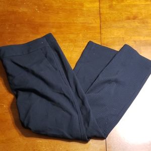 LOFT Marisa navy pinstripe dress pants